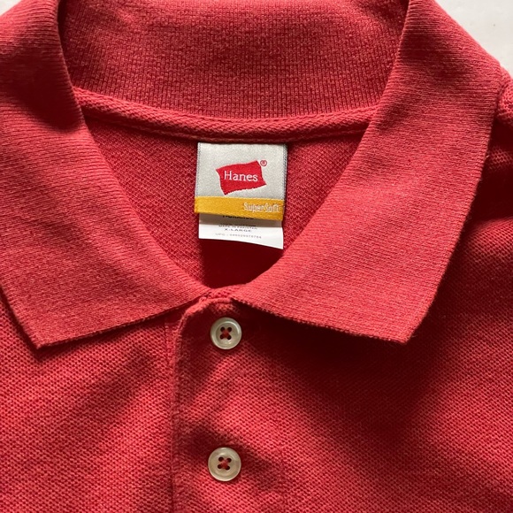 Hanes Golf Tee Sport Shirt Mens Polo golf shirt Sz XL - Picture 6 of 10